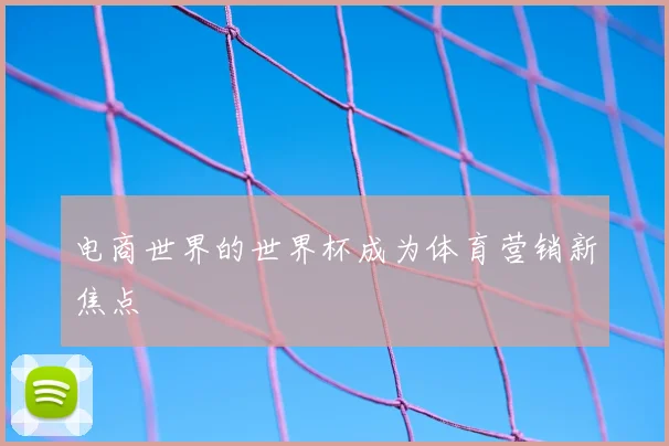 电商世界的世界杯成为体育营销新焦点
