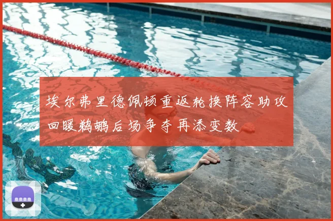 埃尔弗里德佩顿重返轮换阵容助攻回暖鹈鹕后场争夺再添变数